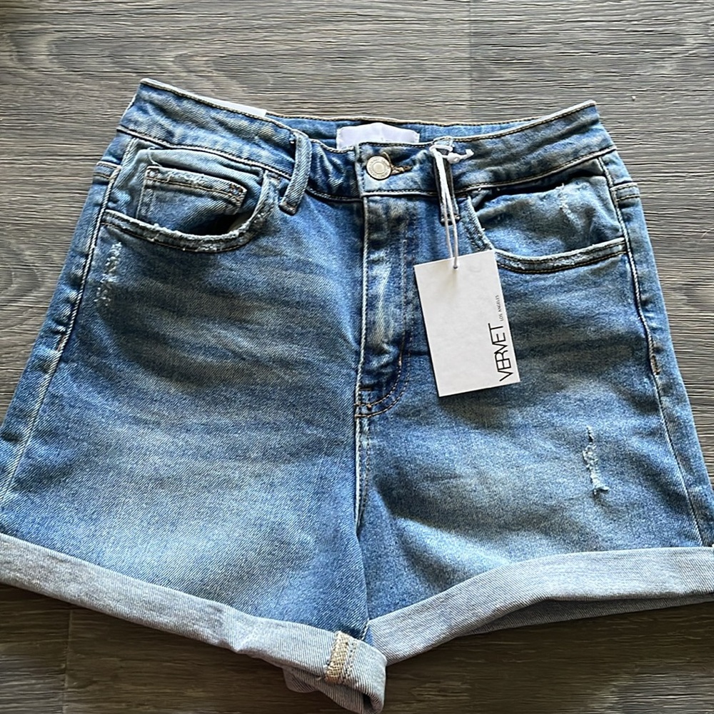 Vervet Super High rise Denim Short